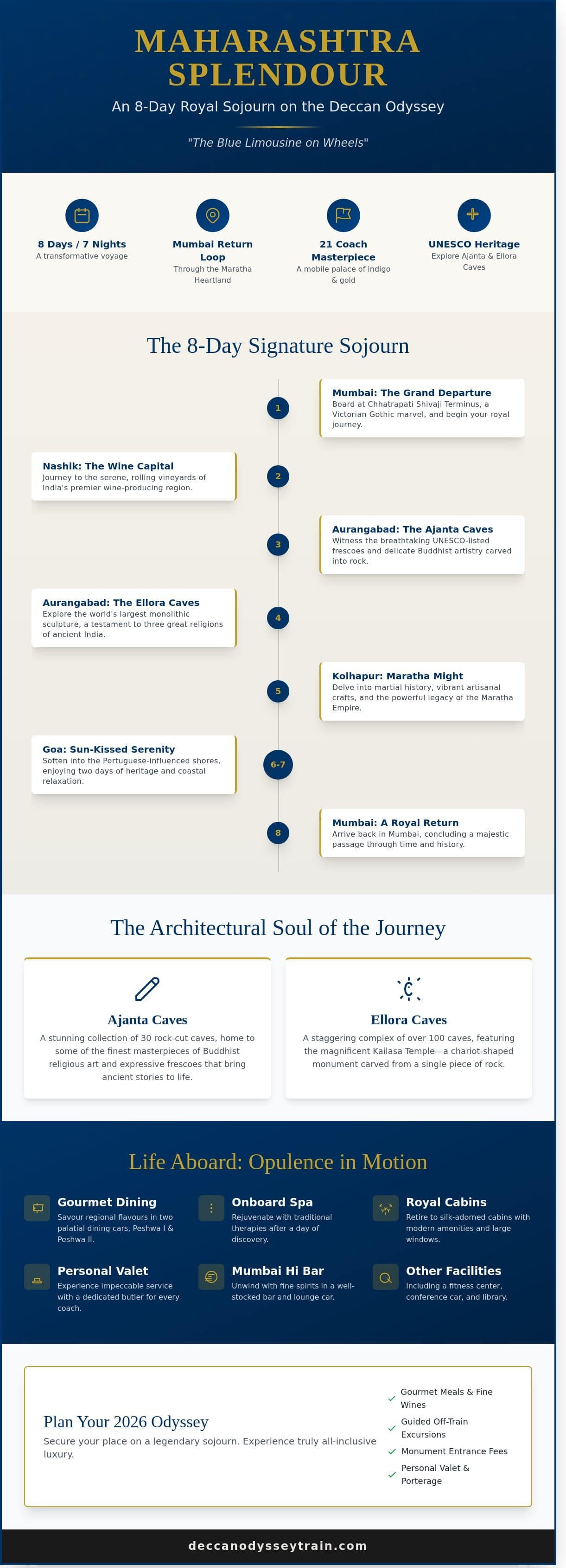 The Maharashtra Splendour Itinerary: A Grand 8-Day Odyssey Through India’s Royal Heartland